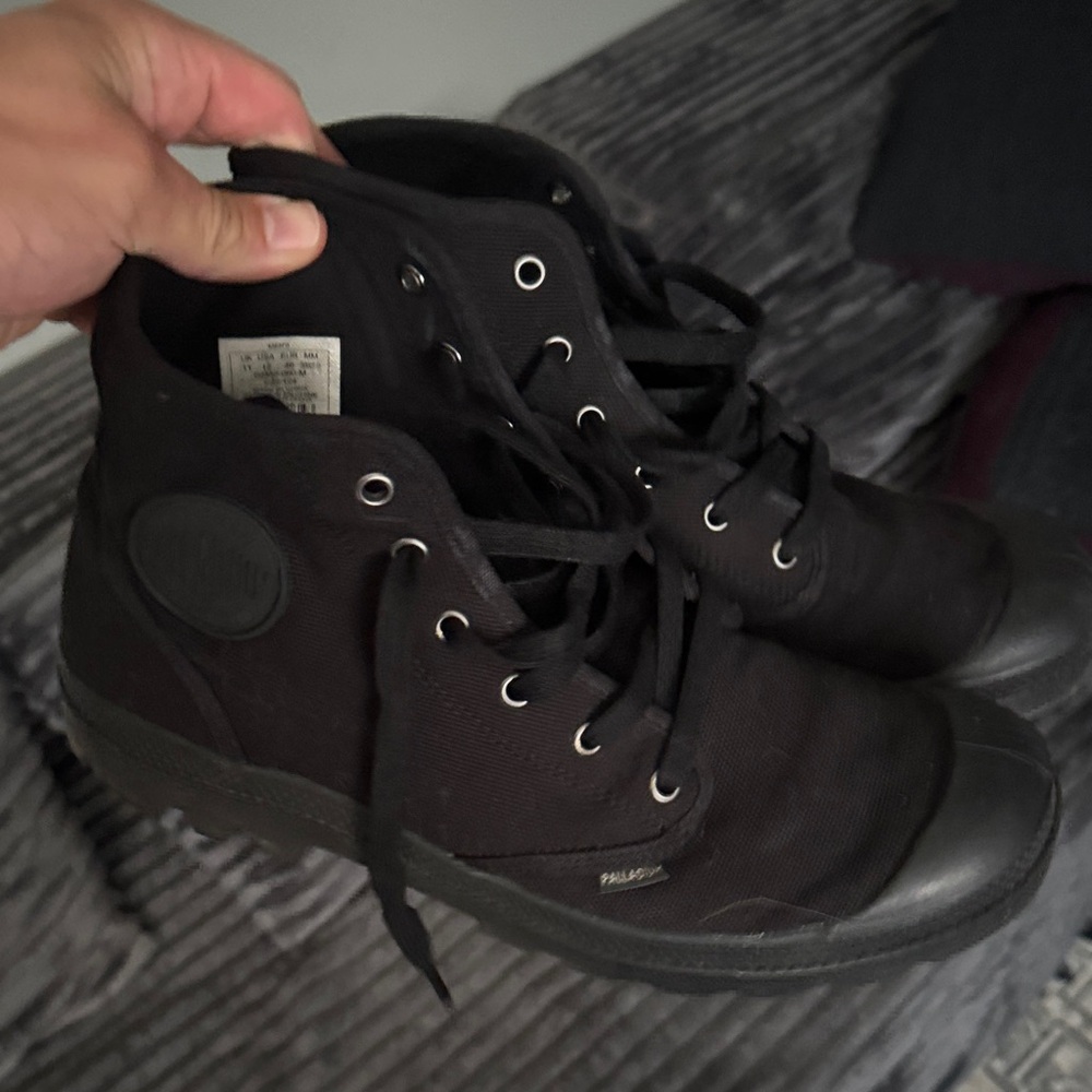 Palladium Men's Dark Canvas Sneakers